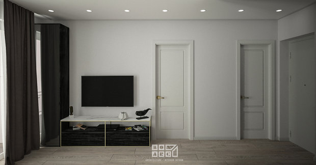 Фото из портфолио Элегантный Интерьер Квартиры Площадью 45 кв.м. в Тбилиси от Студии MON ARCH (Дизайнер- Ника Банетишвили) – фотографии дизайна интерьеров на INMYROOM
