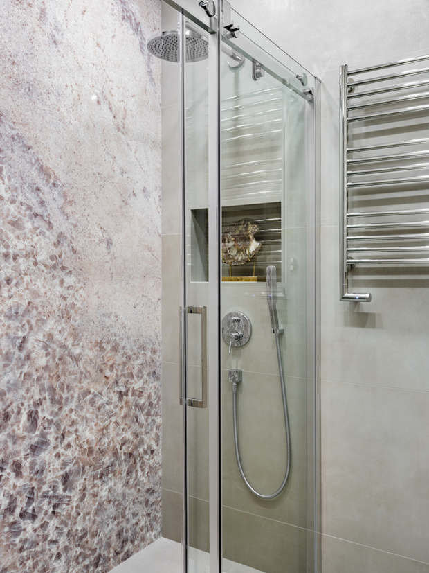 Фотография: Ванная в стиле Классический, Современный, Квартира, Проект недели, Москва, 2 комнаты, 60-90 метров, Анна Коробко, D.A.interior design, Дмитрий Коробко – фото на INMYROOM