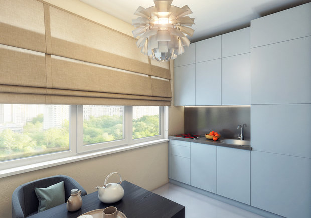 Фото из портфолио Однушка с подиумом-трансформером – фотографии дизайна интерьеров на INMYROOM