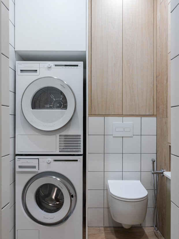 Фотография: Ванная в стиле Современный, Минимализм, Эклектика, Квартира, Проект недели, Санкт-Петербург, Макс Жуков, Виктор Штефан, ToTaste Studio, 3 комнаты, Более 90 метров – фото на INMYROOM