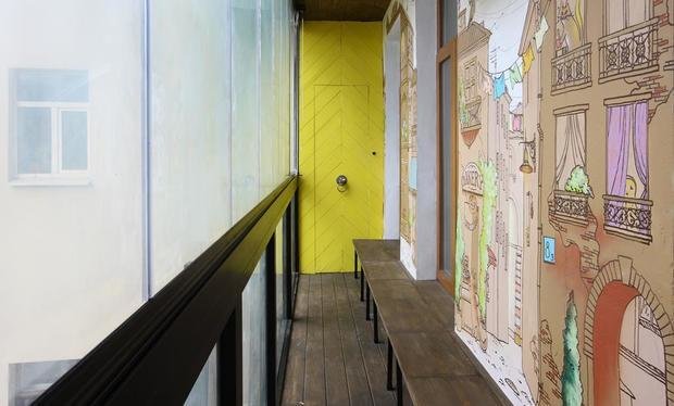 Фотография: Балкон в стиле Эклектика, Квартира, Проект недели, Москва, Екатерина Блохина, Антон Корнеев, Korneev Design Workshop, Сталинка, 2 комнаты, 60-90 метров, INMYROOM_ВИДЕО, INMYROOM TV, Korneev design – фото на INMYROOM