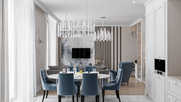 Фото из портфолио Дизайн-проект и перепланировка смежных квартир в ЖК Зиларт – фотографии дизайна интерьеров на INMYROOM