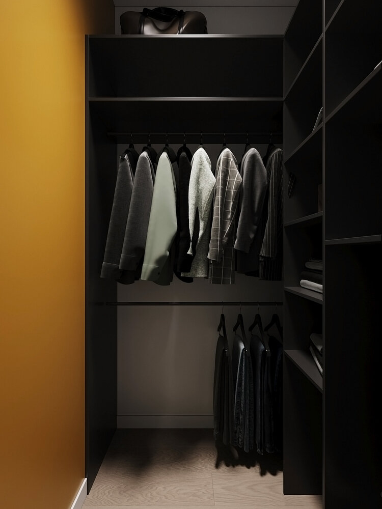 Фотография: Гардеробная в стиле Современный, Малогабаритная квартира, Квартира, Студия, Проект дня, Челябинск, до 40 метров, Студия Кель, Елена Кель – фото на INMYROOM Фотография: Гардеробная в стиле Современный, Малогабаритная квартира, Квартира, Студия, Проект дня, Челябинск, до 40 метров, Студия Кель, Елена Кель – фото на INMYROOM