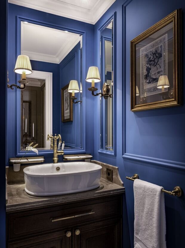 Фотография: Ванная в стиле Классический, Эклектика, Малогабаритная квартира, Квартира, Проект дня, Москва, Хрущевка, Кирпичный дом, 2 комнаты, до 40 метров, Винтажный, эклектика с элементами классики и современного, Дмитрий Якубов – фото на INMYROOM