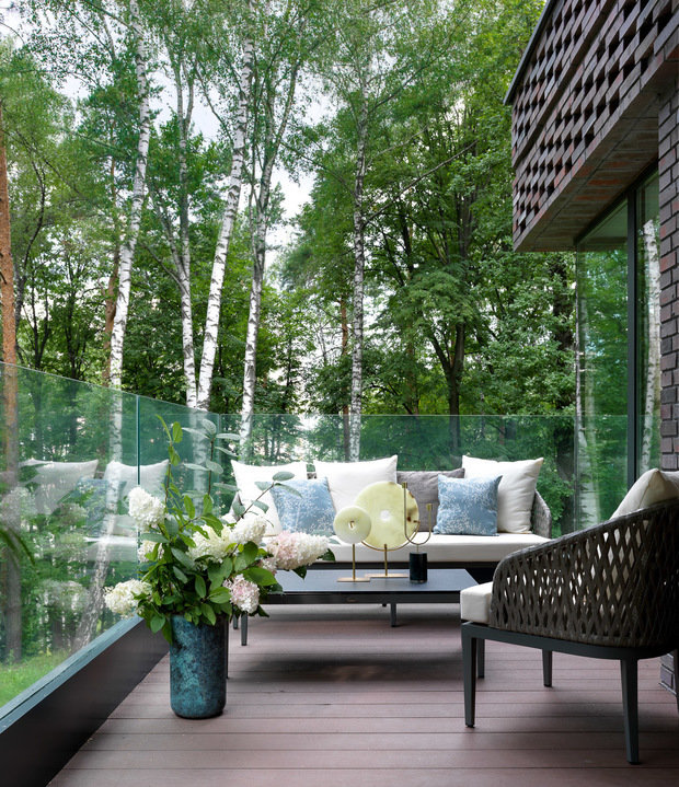 Фотография: Балкон в стиле Современный, Эклектика, Квартира, Проект недели, Красногорск, Монолитный дом, 4 и больше, Более 90 метров, Design Filosofia, #эксклюзивныепроекты, Ксения Коровина, Екатерина Закурдаева – фото на INMYROOM