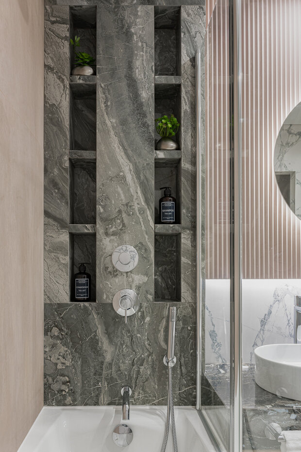 Фотография: Ванная в стиле Современный, Квартира, Советы, Маргарита Мельникова, 3 комнаты, Более 90 метров, Ижевск, Marmel Home – фото на INMYROOM