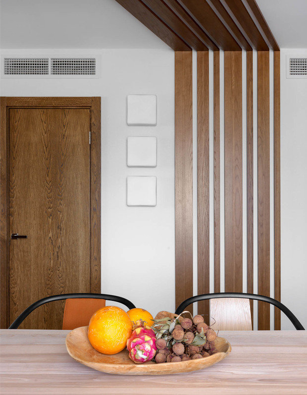 Фотография: Кухня и столовая в стиле Современный, Эко, Эклектика, Квартира, Проект недели, Москва, Сергей Красюк, Монолитный дом, Дарья Василькова, 4 и больше, Более 90 метров, #эксклюзивныепроекты – фото на INMYROOM