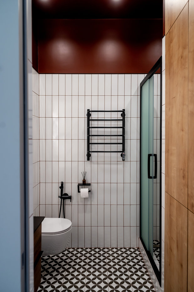 Фотография: Ванная в стиле Современный, Малогабаритная квартира, Квартира, Студия, Проект недели, до 40 метров, Татьяна Гутникова – фото на INMYROOM