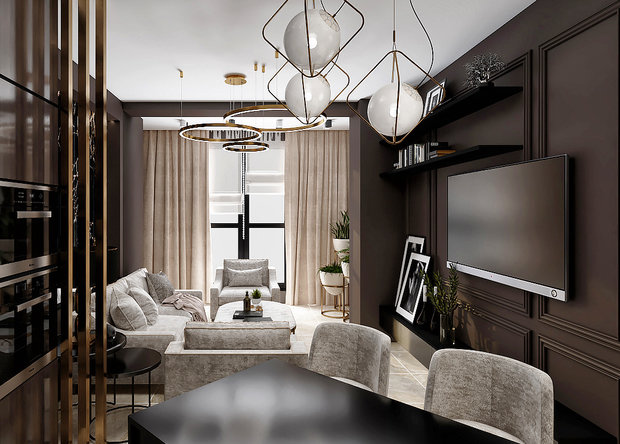 Фото из портфолио ЖК Серебряный бор 60м.кв – фотографии дизайна интерьеров на INMYROOM