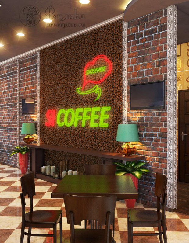 Фото из портфолио сеть кафе Si Coffee – фотографии дизайна интерьеров на InMyRoom.ru