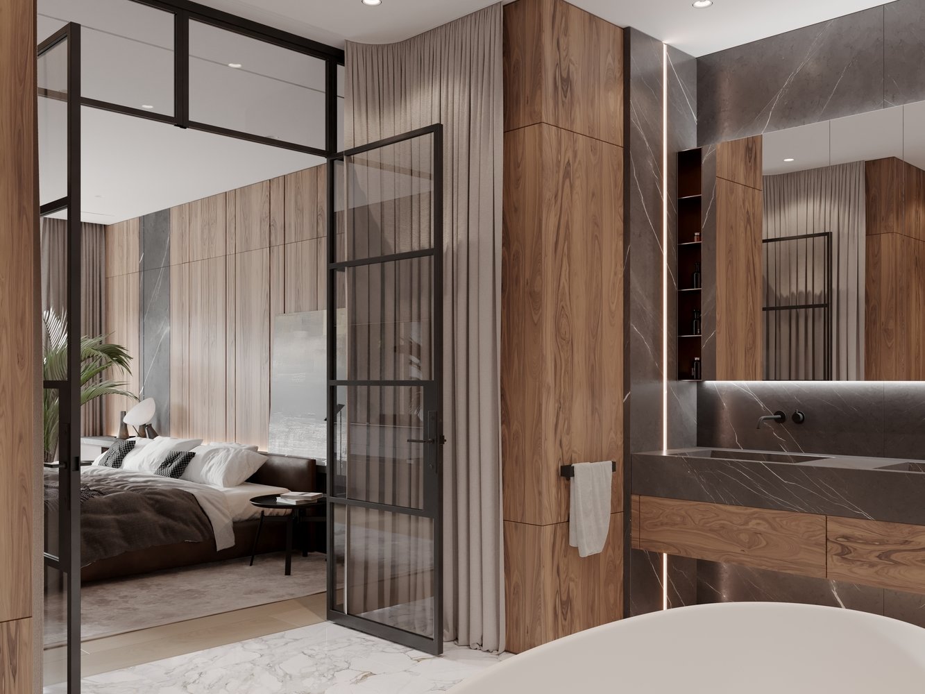 Фотография: Ванная в стиле Современный, Квартира, Проект недели, 4 и больше, Более 90 метров, Ab-architects, Level Barvikha – фото на INMYROOM Фотография: Ванная в стиле Современный, Квартира, Проект недели, 4 и больше, Более 90 метров, Ab-architects, Level Barvikha – фото на INMYROOM