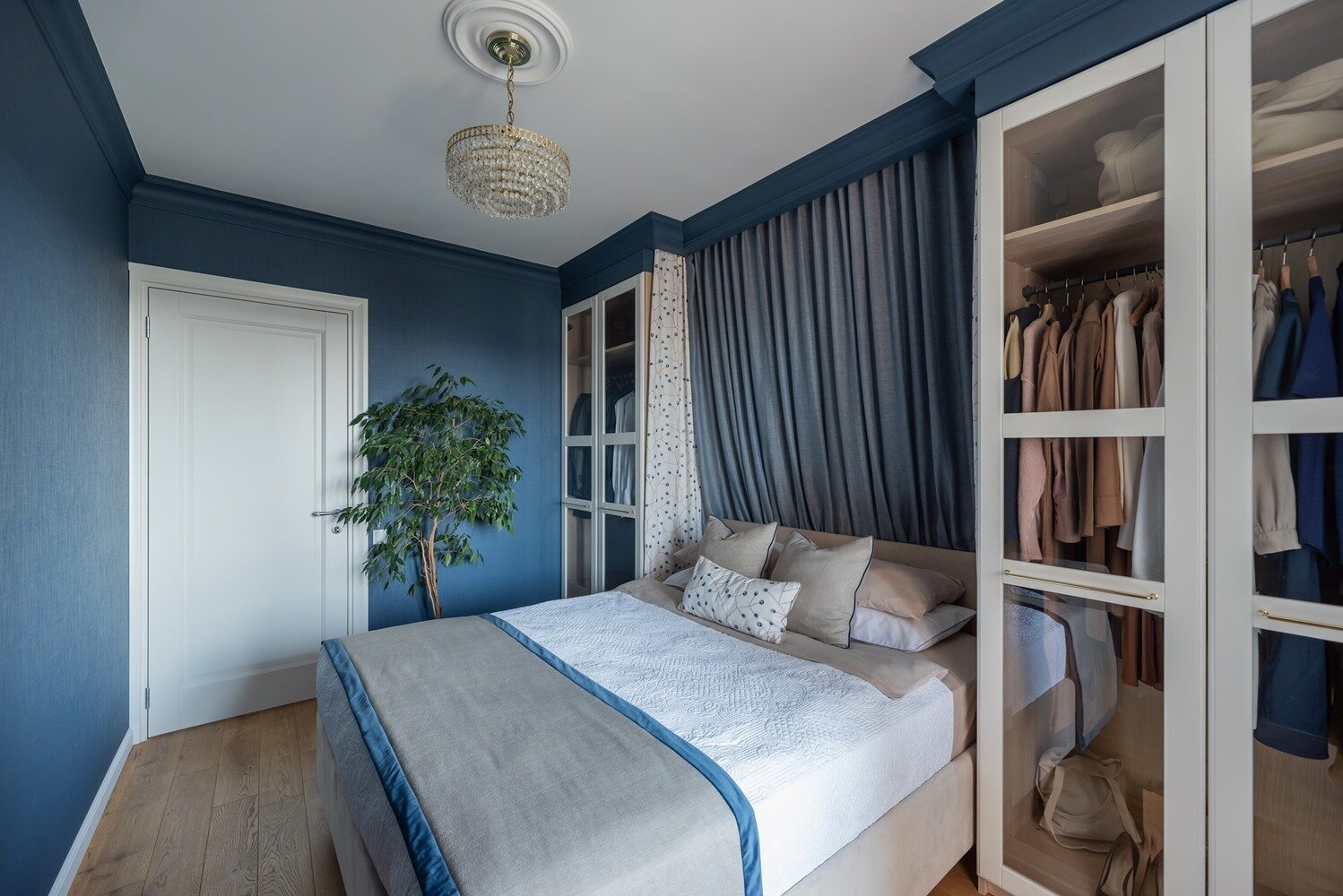 Фотография: Спальня в стиле Современный, Квартира, Проект недели, 4 и больше, 60-90 метров, Саратовская область, Марина Багуцкая – фото на INMYROOM Фотография: Спальня в стиле Современный, Квартира, Проект недели, 4 и больше, 60-90 метров, Саратовская область, Марина Багуцкая – фото на INMYROOM