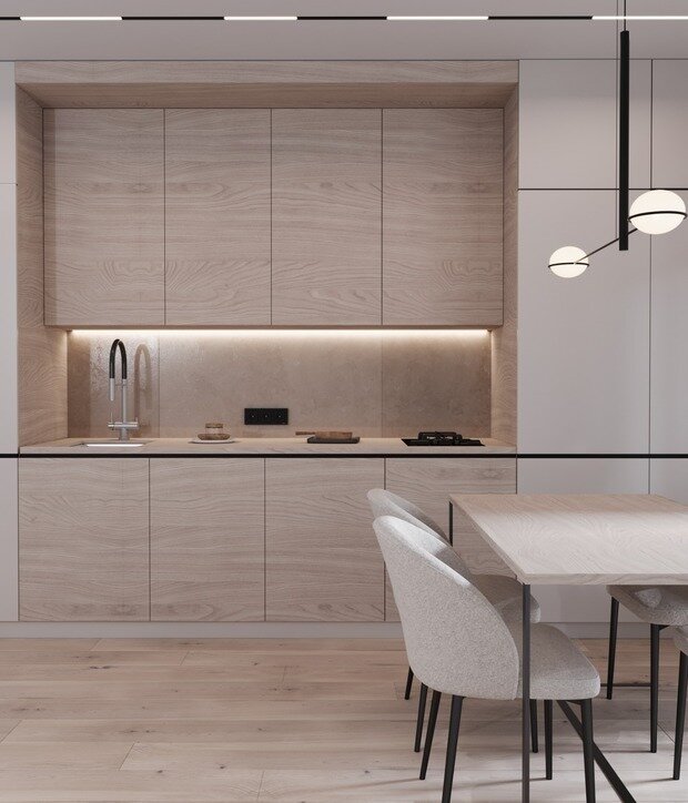 Фото из портфолио Квартира 62 м2 в Калининграде. ЖК Клен – фотографии дизайна интерьеров на INMYROOM