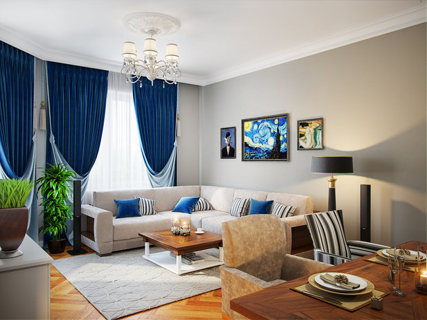 Фото из портфолио Квартира на пр. Маршала Жукова – фотографии дизайна интерьеров на INMYROOM