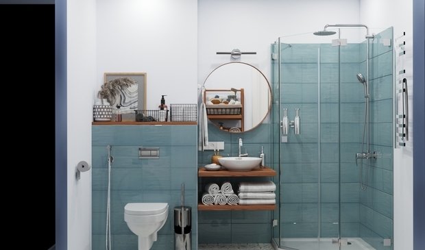 Фото из портфолио Санузел совмещенный – фотографии дизайна интерьеров на INMYROOM