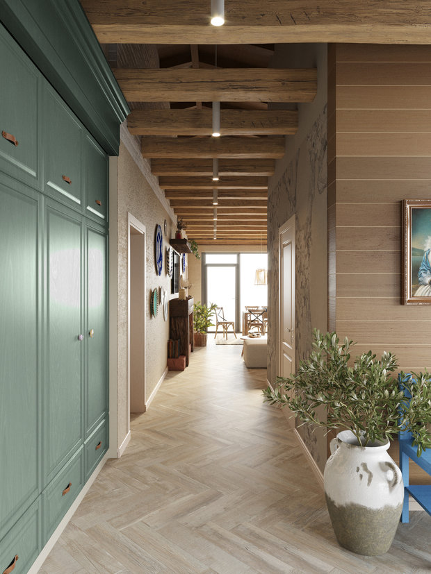 Фотография: Прихожая в стиле Прованс и Кантри, Дом, Проект дня, Дом и дача, 3 комнаты, Более 90 метров, Астраханская область, Николай Рогожников, Антон Сорокин – фото на INMYROOM