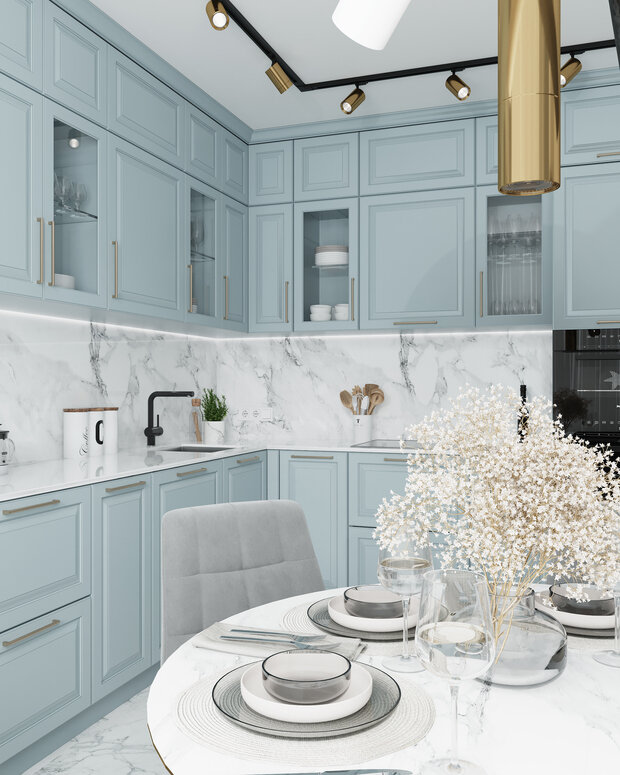 Фото из портфолио Проект квартиры неоклассика – фотографии дизайна интерьеров на INMYROOM