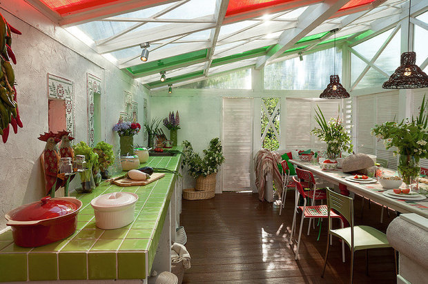 Фотография: Кухня и столовая в стиле Прованс и Кантри, Дом и дача, Estima, Ametis by Estima, дачная веранда – фото на INMYROOM