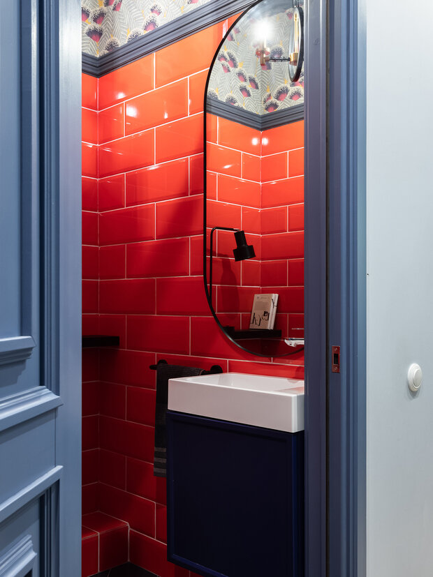 Фотография: Ванная в стиле Прованс и Кантри, Эклектика, Винтажный, Квартира, Проект недели, Челябинск, Сталинка, Кирпичный дом, 3 комнаты, 60-90 метров, Марина Кутепова – фото на INMYROOM