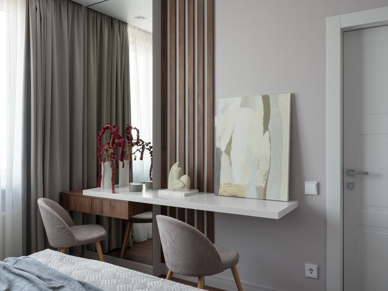 Фотография: Спальня в стиле Современный, Квартира, Проект недели, Санкт-Петербург, 3 комнаты, 60-90 метров, VizDiz – фото на INMYROOM Фотография: Спальня в стиле Современный, Квартира, Проект недели, Санкт-Петербург, 3 комнаты, 60-90 метров, VizDiz – фото на INMYROOM