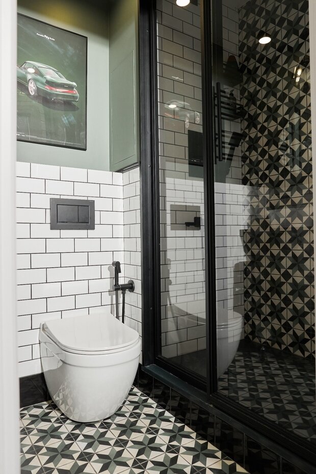 Фотография: Ванная в стиле Скандинавский, Современный, Проект недели, Москва, 3 комнаты, 40-60 метров, Ольга Коркина – фото на INMYROOM