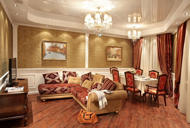Фото из портфолио Классический интерьер трёхкомнатной квартиры 126 кв. м – фотографии дизайна интерьеров на INMYROOM