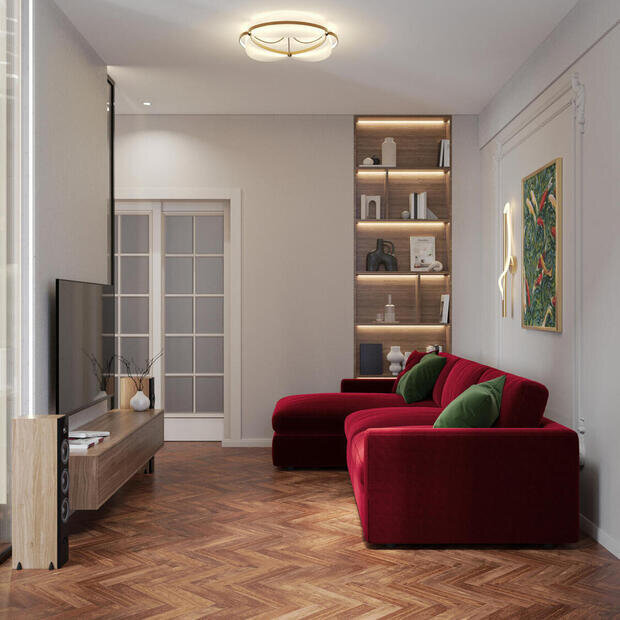 Фото из портфолио Дизайн-проект квартиры в ЖК «17/33 Петровский остров» в стиле современной и французской классики – фотографии дизайна интерьеров на INMYROOM