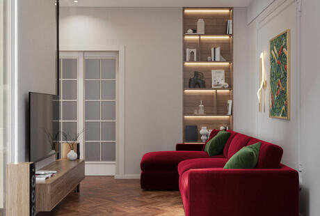 Дизайн-проект квартиры в ЖК «17/33 Петровский остров» в стиле современной и французской классики