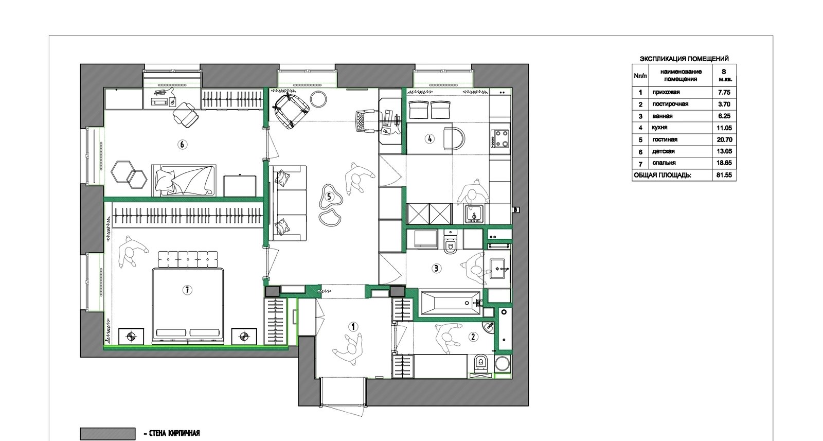 Фотография: Планировки в стиле , Современный, Квартира, Проект недели, Москва, Сталинка, 3 комнаты, 60-90 метров, VO Concept – фото на INMYROOM Фотография: Планировки в стиле , Современный, Квартира, Проект недели, Москва, Сталинка, 3 комнаты, 60-90 метров, VO Concept – фото на INMYROOM