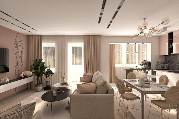Фото из портфолио Арзамас 110м.кв – фотографии дизайна интерьеров на INMYROOM