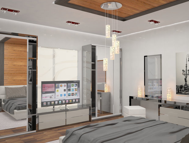 Фото из портфолио Спальня в стиле "хай тек" – фотографии дизайна интерьеров на INMYROOM