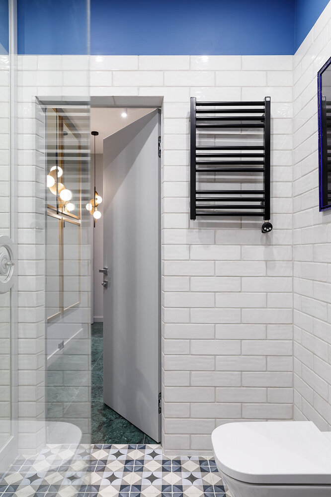 Фотография: Ванная в стиле Современный, Эклектика, Малогабаритная квартира, Квартира, Студия, Проект недели, Санкт-Петербург, Кирпичный дом, 40-60 метров, Interior Design by Margo, Маргарита Мережнюк – фото на INMYROOM