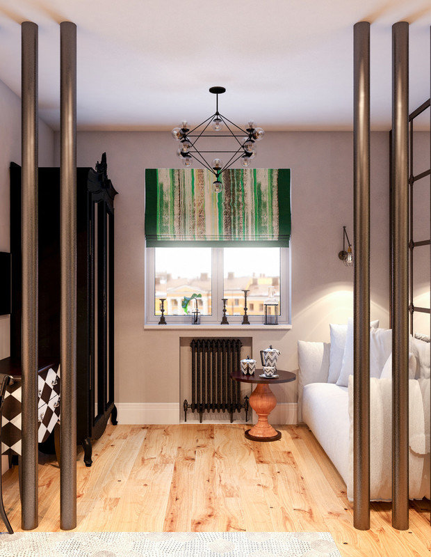 Фотография: Гостиная в стиле Лофт, Эклектика, Малогабаритная квартира, Студия, Проект недели, Марина Саркисян – фото на INMYROOM