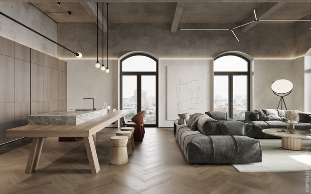 Фото из портфолио Beton M8 – фотографии дизайна интерьеров на INMYROOM