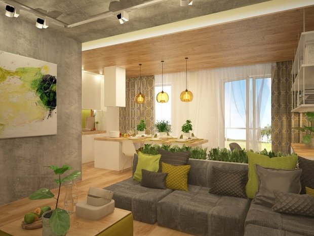 Фотография: Гостиная в стиле Лофт, Эко – фото на INMYROOM