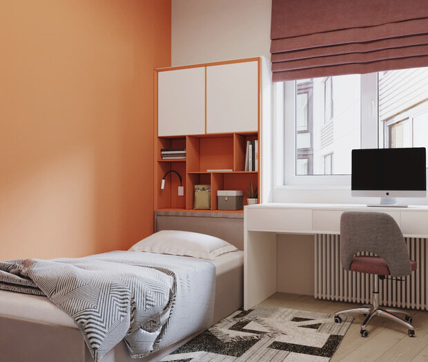 Визуализация интерьера детской в современном стиле