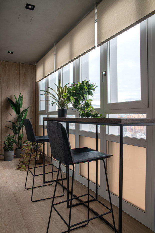 Фотография: Балкон в стиле Современный, Квартира, Проект недели, Москва, 3 комнаты, Более 90 метров, Наталья Широкова – фото на INMYROOM