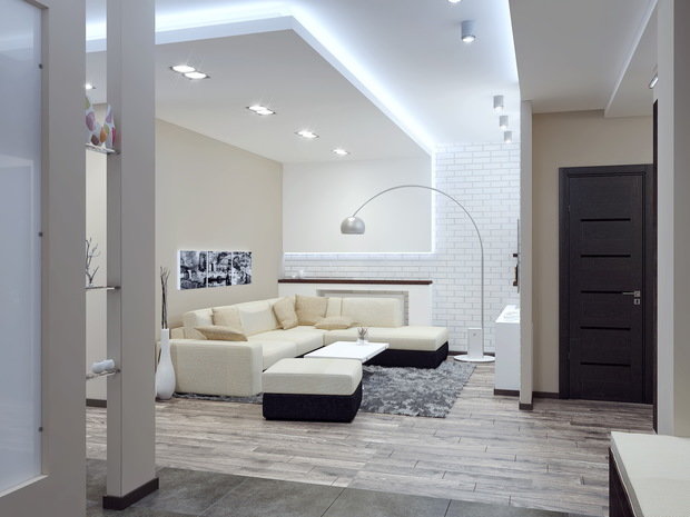 Фотография: Гостиная в стиле Современный, Хай-тек – фото на INMYROOM