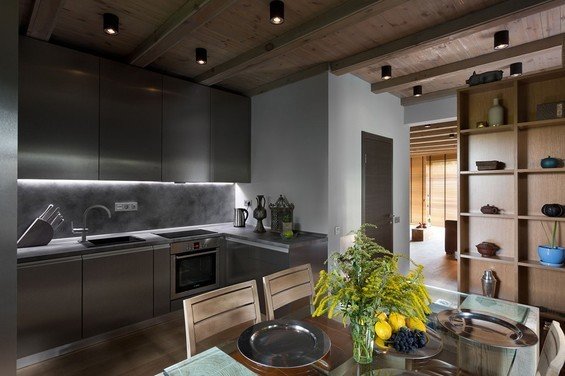 Фотография: Кухня и столовая в стиле Лофт, Дом, Терраса, Дома и квартиры, Минимализм, Киев – фото на INMYROOM