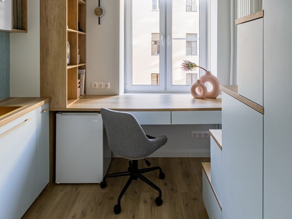 Фотография: в стиле , Гид, до 40 метров, дизайн-проект, идеи для студии, дизайн в маленькой квартире – фото на INMYROOM