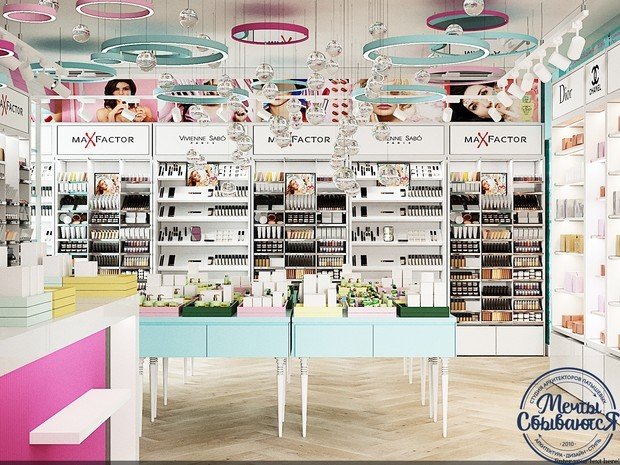 Фото из портфолио Интерьер салона косметики – фотографии дизайна интерьеров на INMYROOM