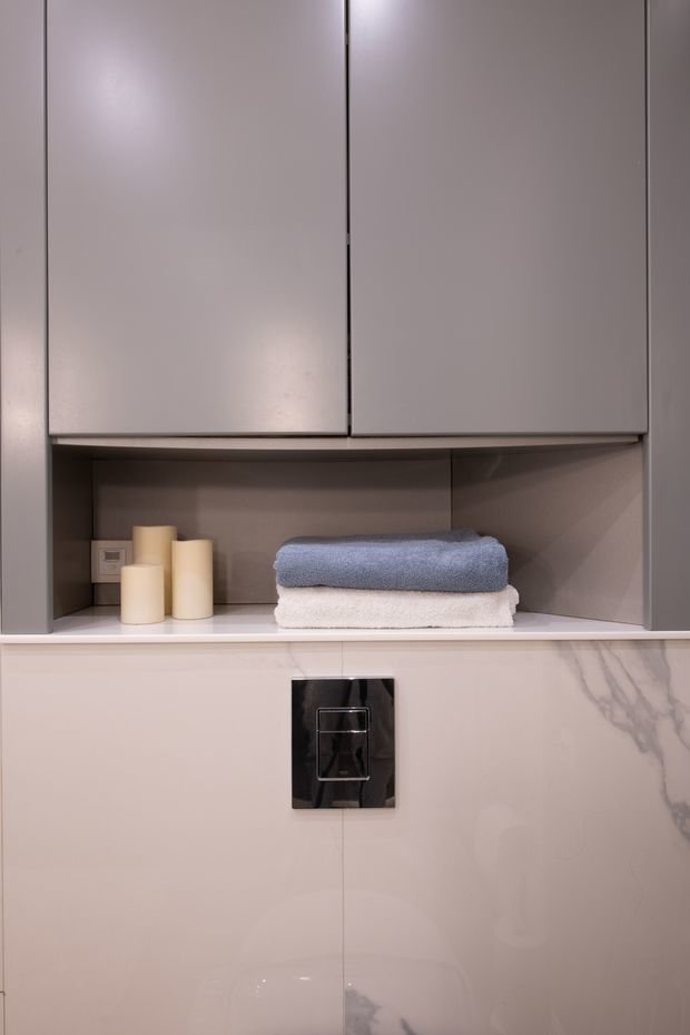 Фотография: Ванная в стиле Современный, Минимализм, Квартира, Проект дня, Москва, Buro Brainstorm, 3 комнаты, 60-90 метров – фото на INMYROOM