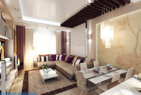 Трехкомнатная квартира 105 кв. м в современном стиле