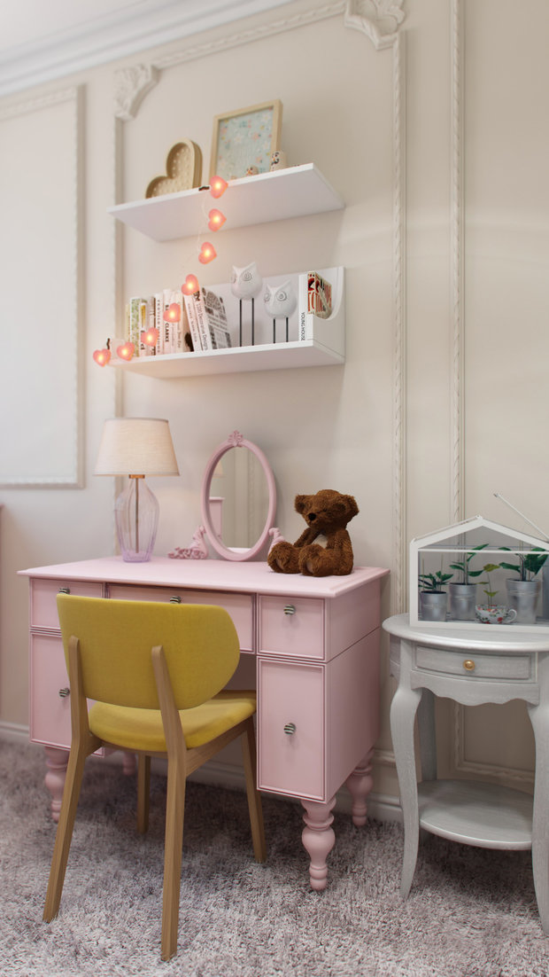 Фото из портфолио Интерьер детской комнаты для девочки – фотографии дизайна интерьеров на INMYROOM