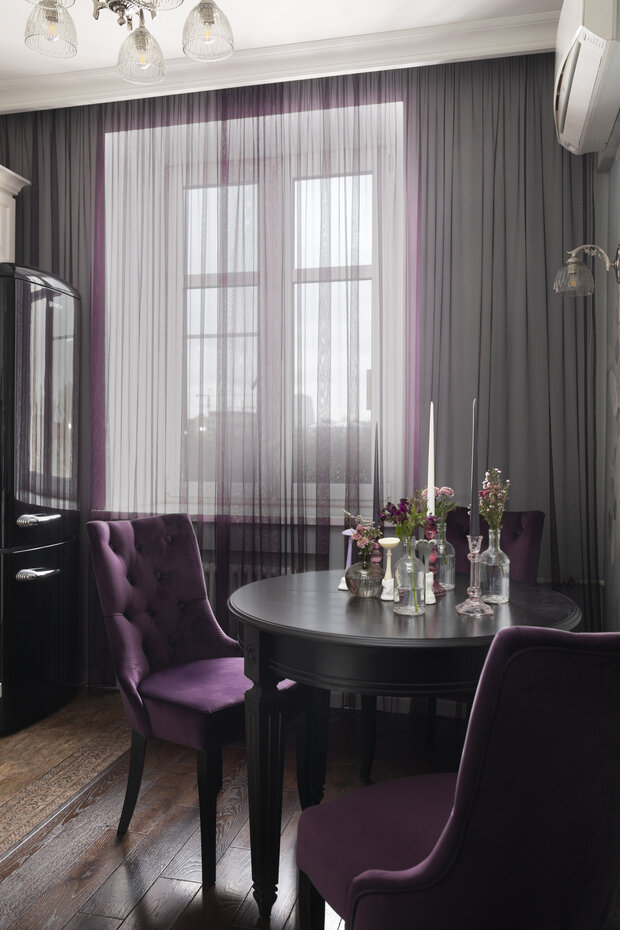 Фотография: Кухня и столовая в стиле Классический, Современный, Квартира, Проект дня, Москва, Сталинка, 2 комнаты, 60-90 метров, Сокольники – фото на INMYROOM