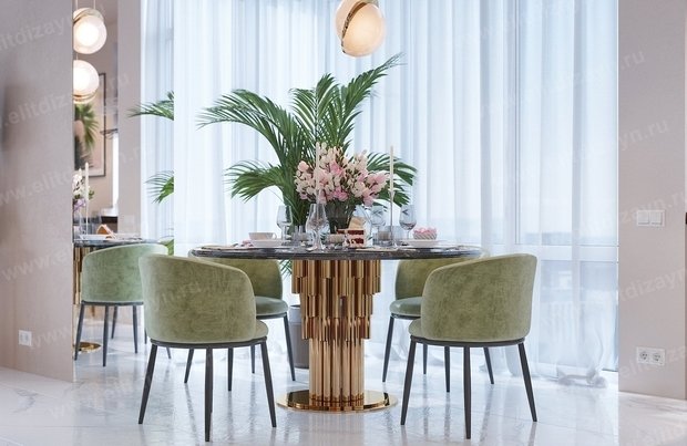 Фото из портфолио Нежная неоклассика – фотографии дизайна интерьеров на INMYROOM