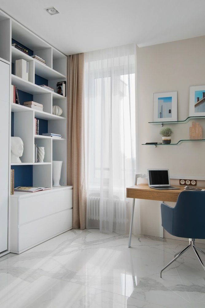 Фотография: Кабинет в стиле Современный, Квартира, Минимализм, Проект недели, Москва, 4 и больше, Более 90 метров, Максим и Евгения Константиновы – фото на INMYROOM Фотография: Кабинет в стиле Современный, Квартира, Минимализм, Проект недели, Москва, 4 и больше, Более 90 метров, Максим и Евгения Константиновы – фото на INMYROOM