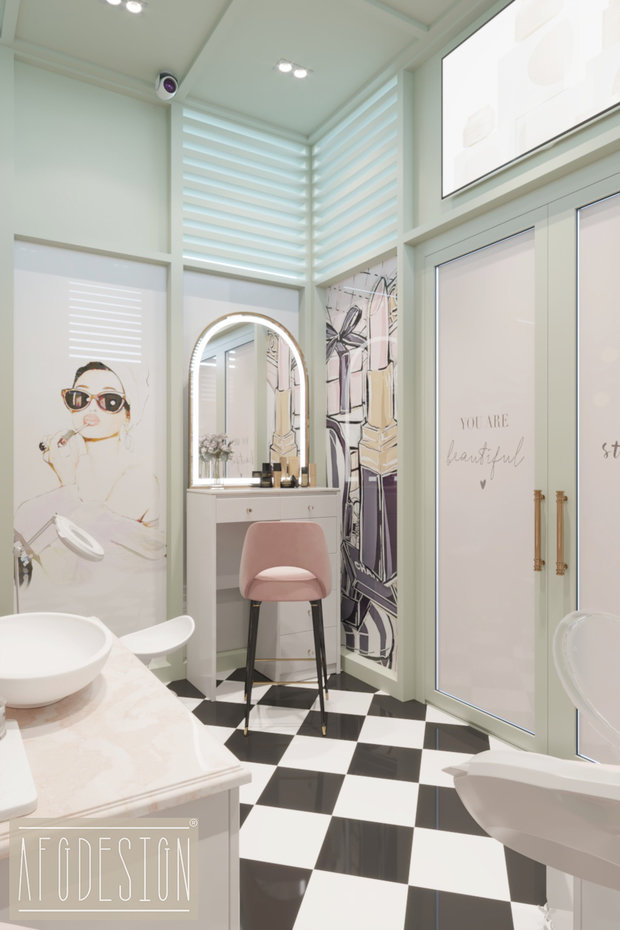 Фото из портфолио Wow Beauty Bar – фотографии дизайна интерьеров на INMYROOM
