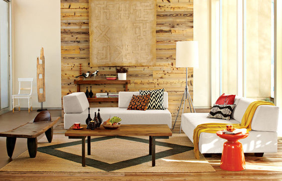 Фотография: Гостиная в стиле Эклектика, Эко, Интерьер комнат, Эко, Диван – фото на INMYROOM