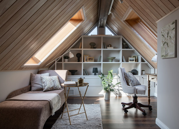 Фотография: Кабинет в стиле Прованс и Кантри, Классический, Дом, Проект недели, Нахабино, 4 и больше, Более 90 метров, Вера Шеверденок, Roomba Interior – фото на INMYROOM